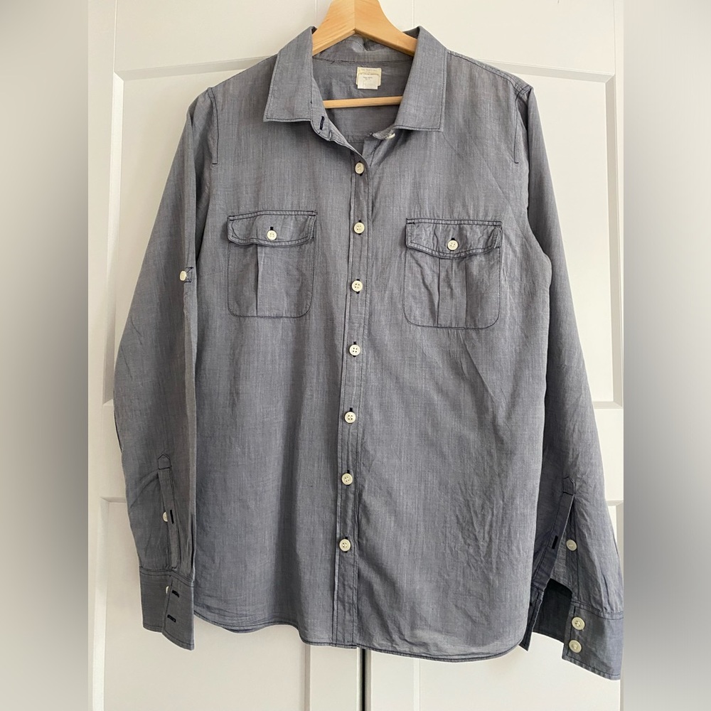 J. Crew Button up shirt Size L